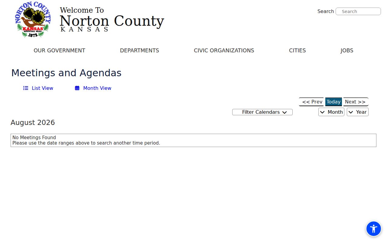 Norton County court calendar comparison with county meetings controls