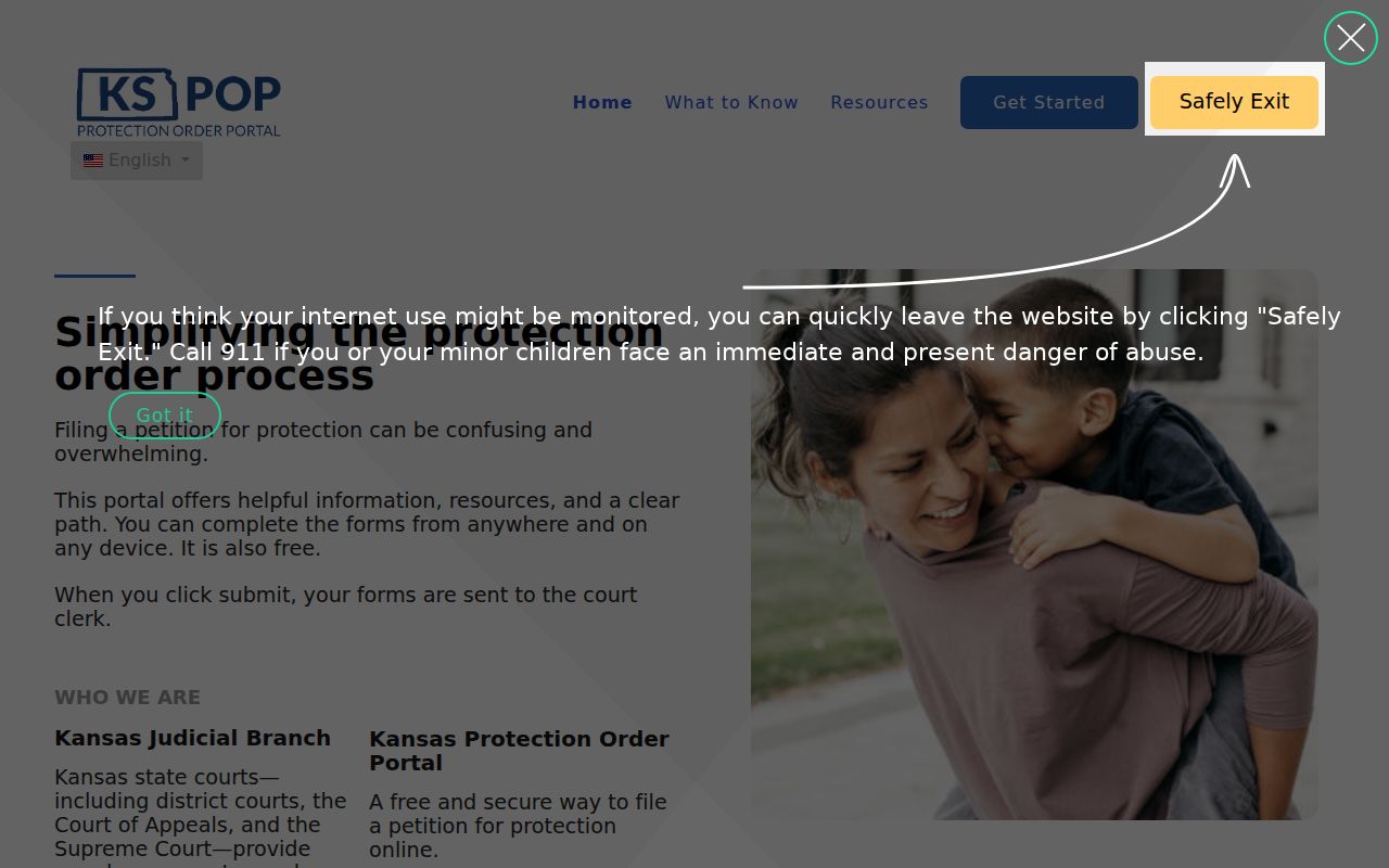 Kansas Protection Order Portal serving Norton County