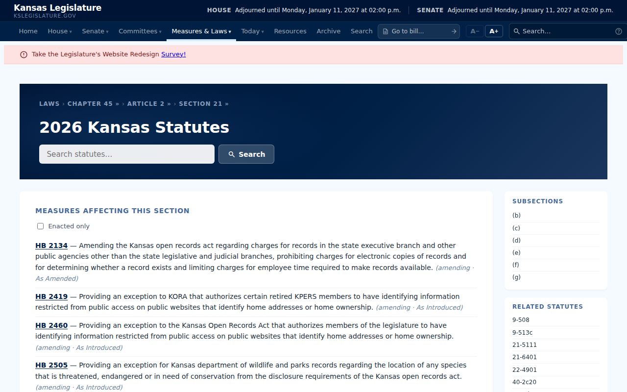 Norton County court records KORA exemptions source